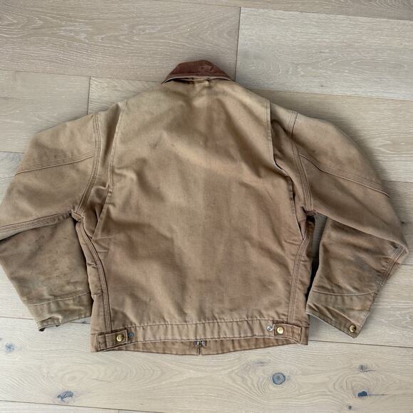 Vintage 90s Y2K Carhartt Made in USA Detroit Blanket Jacket Size 40 Regular - Picture 2 of 10